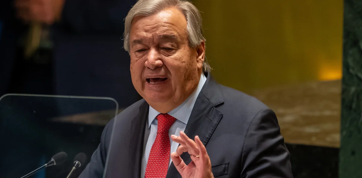 Antonio Guterres skandaliséiert iwwer israeelesch Bombardementer  | © picture alliance/dpa | Michael Kappeler