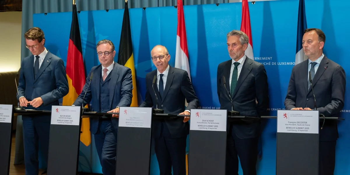 "Benelux huet de Wee gewisen zur Integratioun" | © SIP / Emmanuel Claude