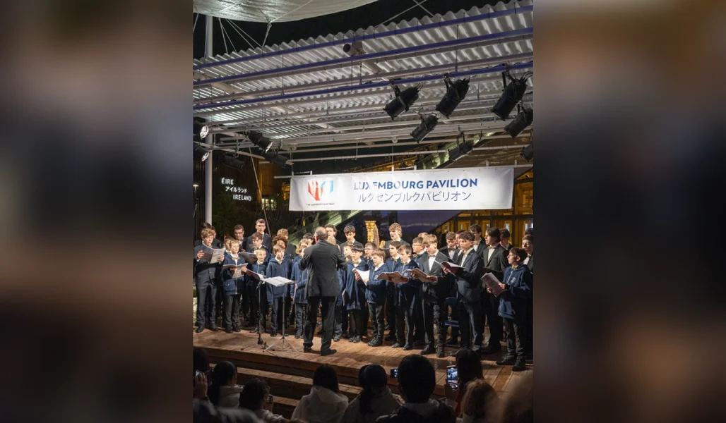 Pueri Cantores & Pit Nimax | © GIE Luxembourg - Expo 2025 Osaka Ondrej Piry