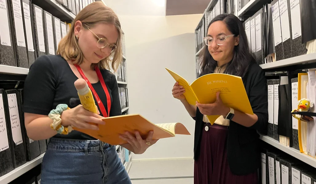 Orchester-Bibliothecairinnen an der Philharmonie | © opus 100,7 (Marie Schockmel)